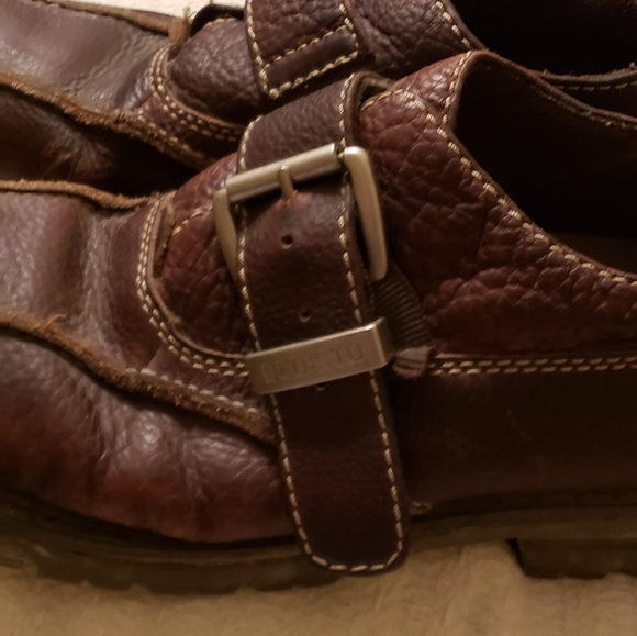 bed stu shoes, brown leather with chunky buckle strap size 10 - Picture 3 of 9